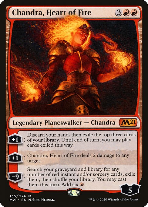 Chandra, Heart of Fire (135) - Core Set 2021 - Game On