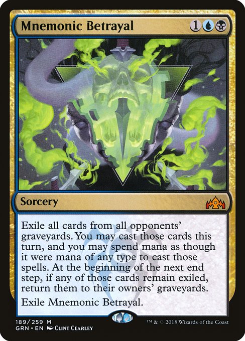 Mnemonic Betrayal (189) - Guilds of Ravnica - Game On