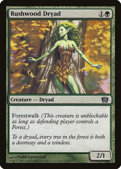 Rushwood Dryad (278★) - Eighth Edition - Game On