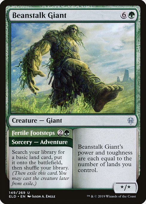 Beanstalk Giant // Fertile Footsteps (149) - Throne of Eldraine - Game On