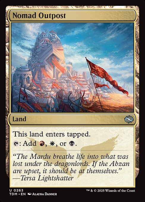 Nomad Outpost (263) (Foil) - Tarkir: Dragonstorm - Game On