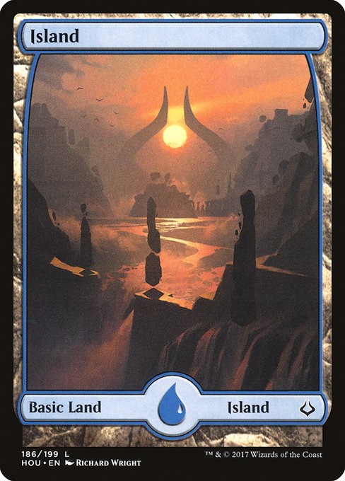 Island (186) - FULL ART (Foil) - Hour of Devastation - Game On