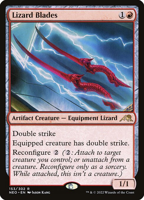 Lizard Blades (153) (Foil) - Kamigawa: Neon Dynasty - Game On