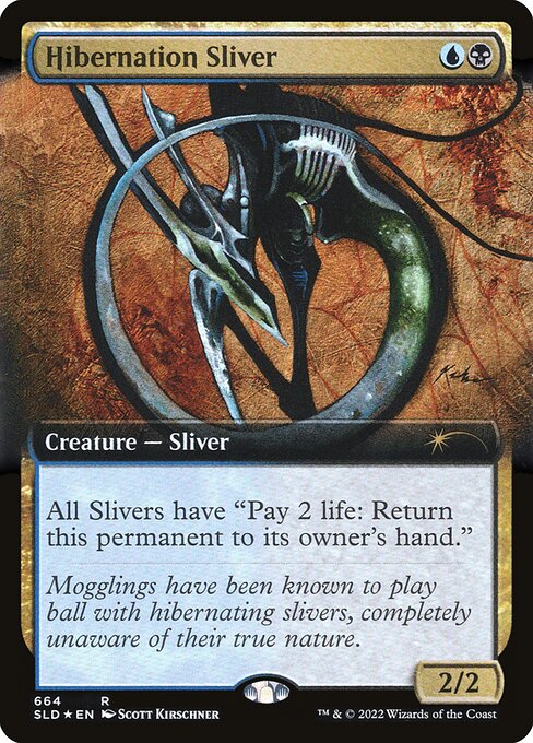 Hibernation Sliver (664) - EXTENDED ART (Foil) - Secret Lair Drop - Game On