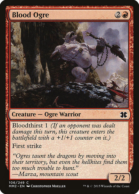 Blood Ogre (106) (Foil) - Modern Masters 2015 - Game On