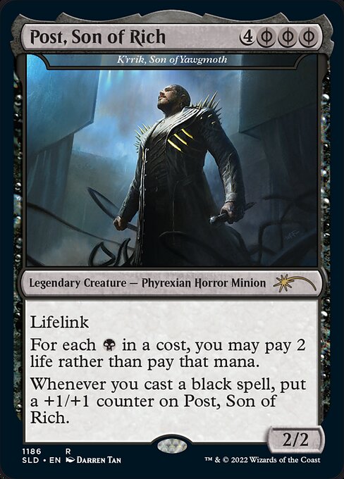 K'rrik, Son of Yawgmoth (1186) (Foil) - Secret Lair Drop - Game On
