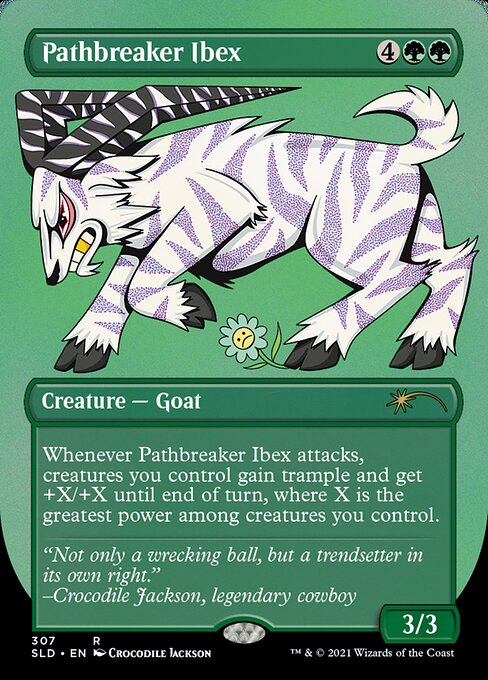 Pathbreaker Ibex (307) - BORDERLESS - FULL ART - Secret Lair Drop - Game On