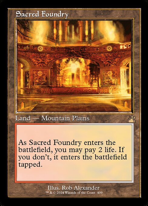 Sacred Foundry (409) (Foil) - Ravnica Remastered - Game On