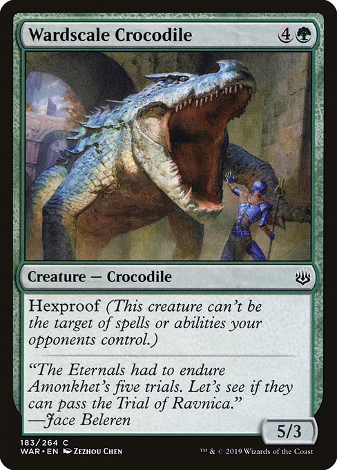 Wardscale Crocodile (183) (Foil) - War of the Spark - Game On