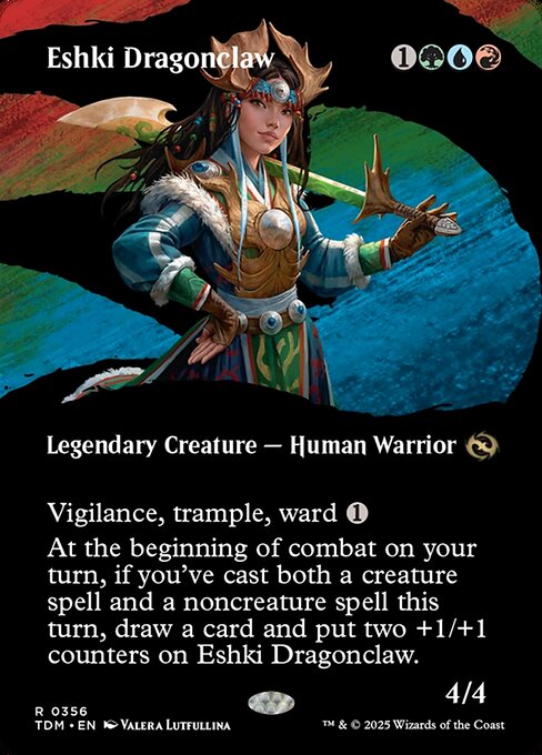 Eshki Dragonclaw (356) - BORDERLESS - FULL ART - Tarkir: Dragonstorm - Game On