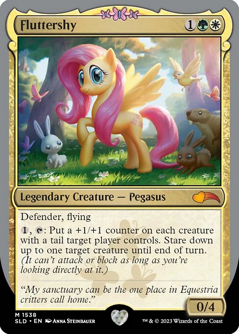 Fluttershy (1538) (Foil) - Secret Lair Drop - Game On
