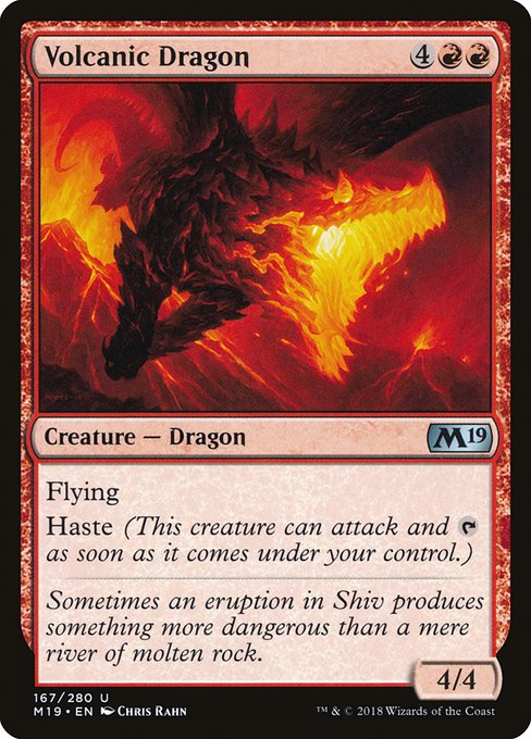 Volcanic Dragon (167) (Foil) - Core Set 2019 - Game On