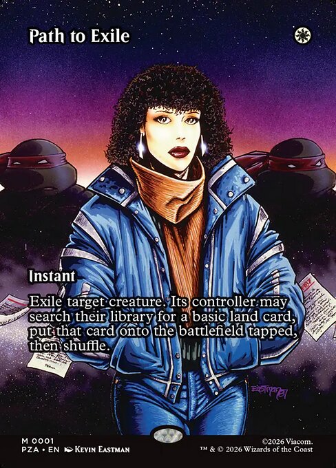 Path to Exile (1) - BORDERLESS - FULL ART - Teenage Mutant Ninja Turtles Source Material - Game On