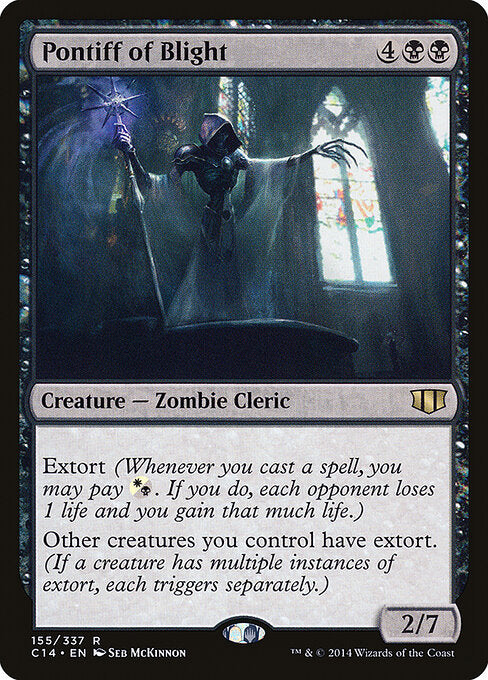 Pontiff of Blight (155) - Commander 2014 - Game On