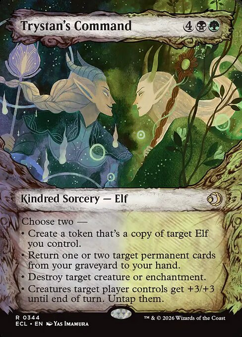 Trystan's Command (344) - BORDERLESS - Lorwyn Eclipsed - Game On