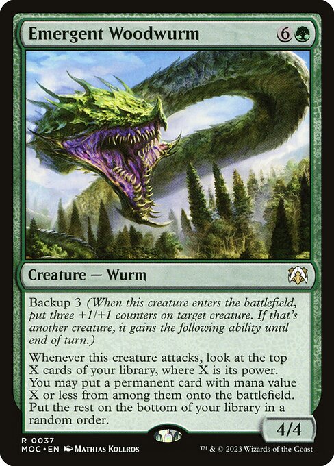 Emergent Woodwurm (37) - March of the Machine Commander - Game On