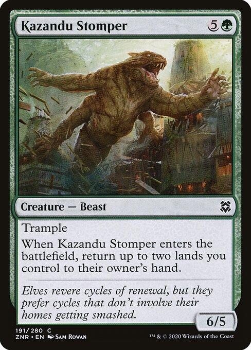 Kazandu Stomper (191) (Foil) - Zendikar Rising - Game On