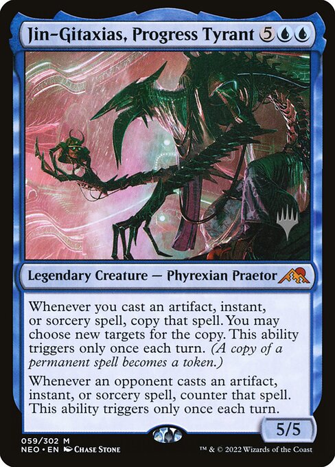 Jin-Gitaxias, Progress Tyrant (59p) (Foil) - Kamigawa: Neon Dynasty Promos - Game On