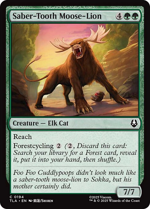 Saber-Tooth Moose-Lion (194) (Foil) - Avatar: The Last Airbender - Game On