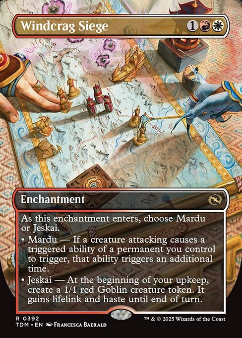 Windcrag Siege (392) - BORDERLESS - FULL ART - Tarkir: Dragonstorm Game On Windcrag Siege (392) - BORDERLESS - FULL ART - Tarkir: Dragonstorm Game On