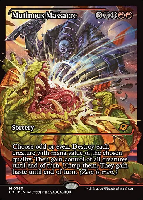 Mutinous Massacre (363) - BORDERLESS - FULL ART (Foil) - Edge of Eternities - Game On