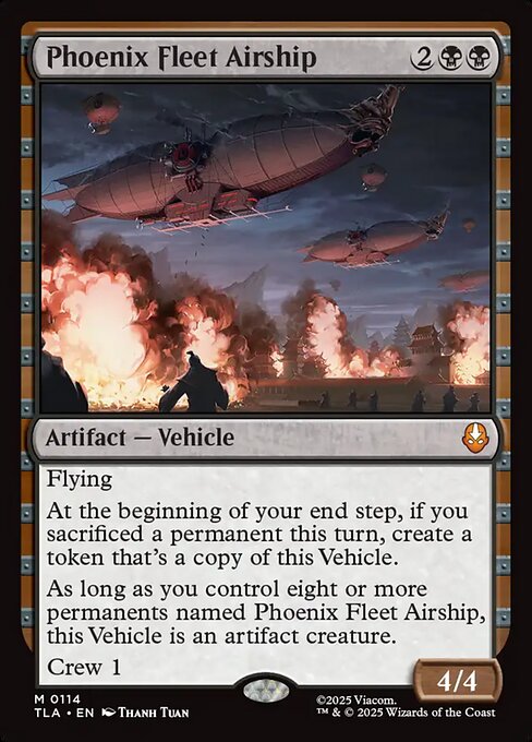 Phoenix Fleet Airship (114) (Foil) - Avatar: The Last Airbender - Game On
