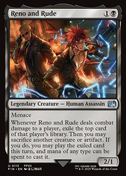 Reno and Rude (113) (Foil) - Final Fantasy - Game On