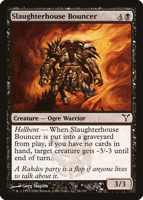 Slaughterhouse Bouncer (54) (Foil) - Dissension - Game On