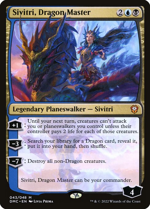 Sivitri, Dragon Master (43) (Foil) - Dominaria United Commander - Game On