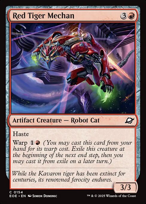 Red Tiger Mechan (154) (Foil) - Edge of Eternities - Game On