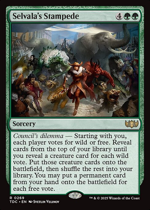Selvala's Stampede (269) - Tarkir: Dragonstorm Commander - Game On