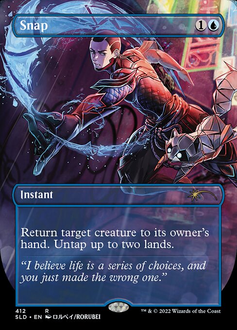 Snap (412) - BORDERLESS - FULL ART (Foil) - Secret Lair Drop - Game On