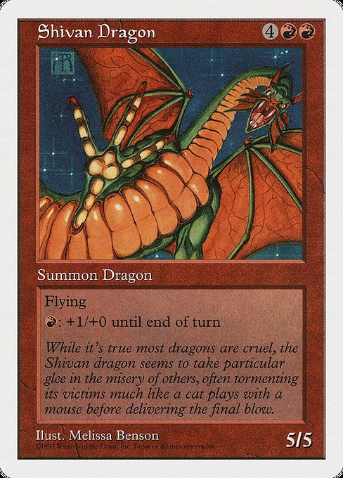 Shivan Dragon (267†) - Fifth Edition - Game On