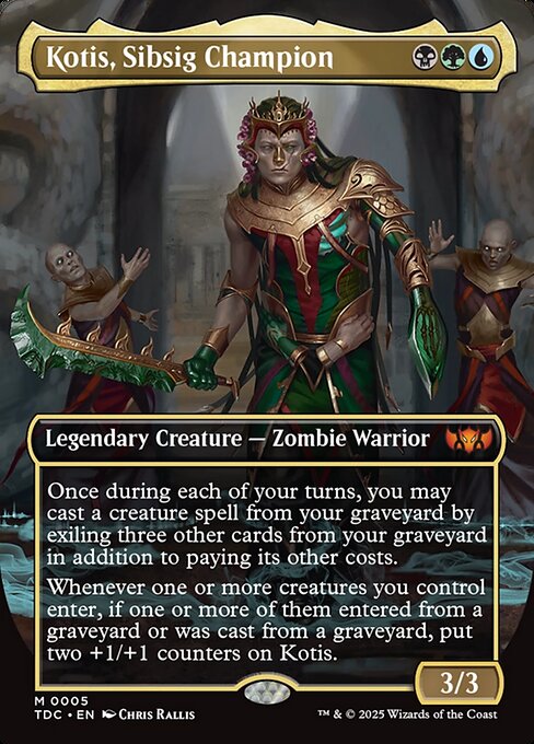 Kotis, Sibsig Champion (5) - BORDERLESS - FULL ART (Foil) - Tarkir: Dragonstorm Commander - Game On