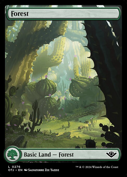Forest (276) - FULL ART (Foil) - Outlaws of Thunder Junction - Game On