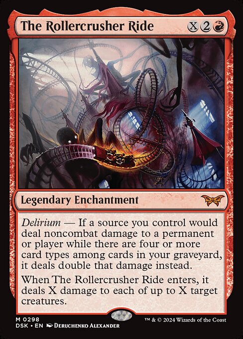 The Rollercrusher Ride (298) (Foil) - Duskmourn: House of Horror - Game On