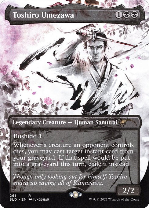 Toshiro Umezawa (261) - BORDERLESS - FULL ART (Foil) - Secret Lair Drop - Game On