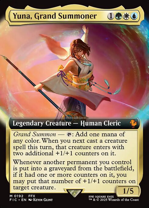 Yuna, Grand Summoner (192) - EXTENDED ART - Final Fantasy Commander - Game On