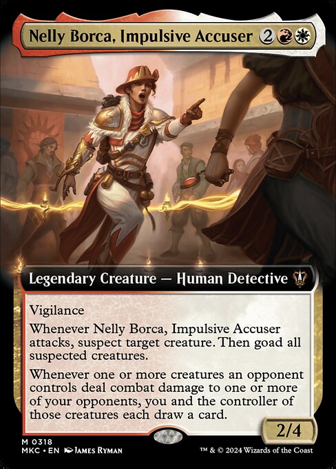 Nelly Borca, Impulsive Accuser (318) - EXTENDED ART - Murders at Karlov Manor Commander - Game On