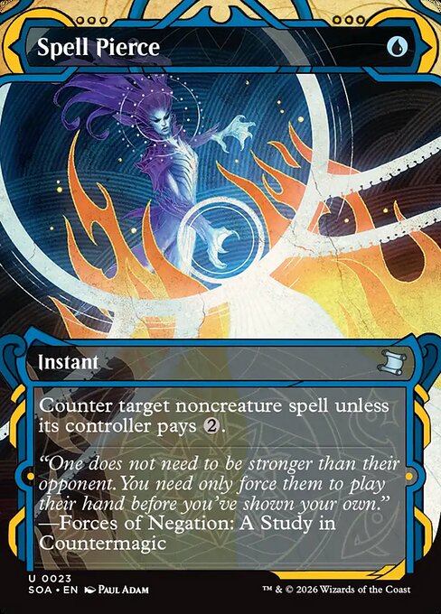 Spell Pierce (23) - BORDERLESS - Secrets of Strixhaven Mystical Archive - Game On