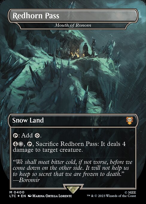 Mouth of Ronom (400) - BORDERLESS - FULL ART (Foil) - Tales of Middle-earth Commander - Game On