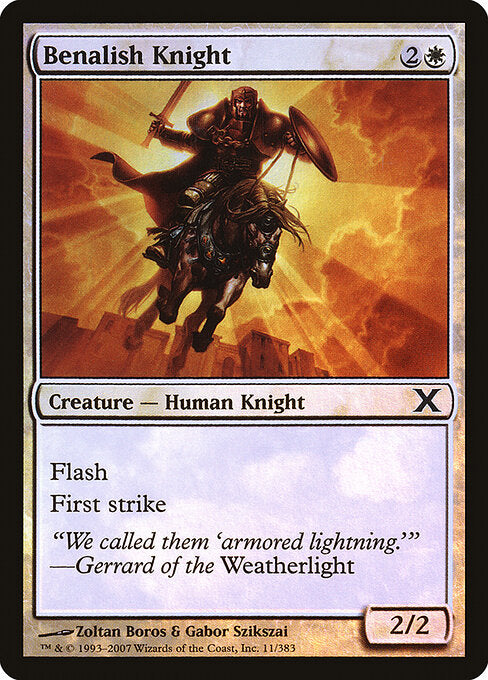Benalish Knight (11★) (Foil) - Tenth Edition - Game On