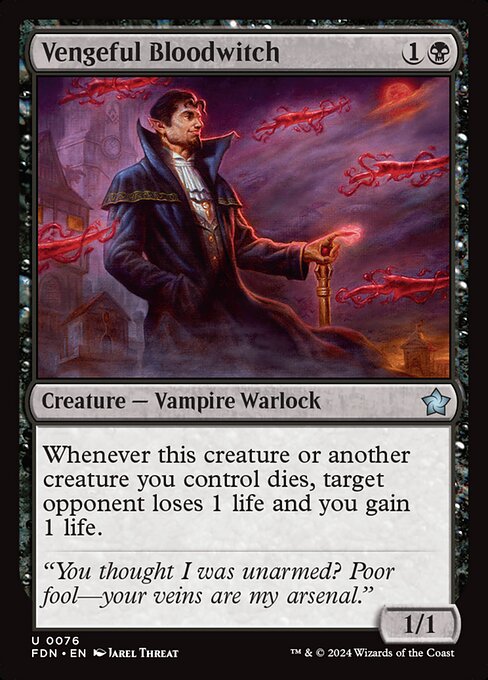 Vengeful Bloodwitch (76) (Foil) - Foundations - Game On