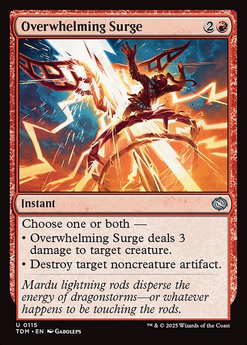 Overwhelming Surge (115) (Foil) - Tarkir: Dragonstorm - Game On