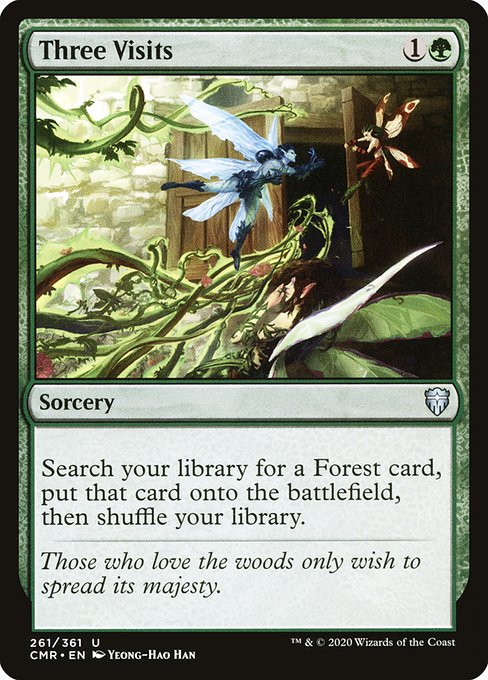 Three Visits (261) (Foil) - Commander Legends - Game On