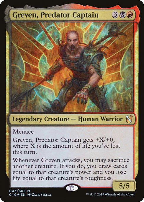 Greven, Predator Captain (43) (Foil) - Commander 2019 - Game On