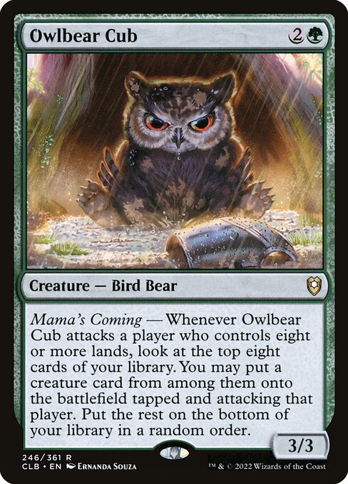 Owlbear Cub (246) (Foil) - Commander Legends: Battle for Baldur's Gate - Game On