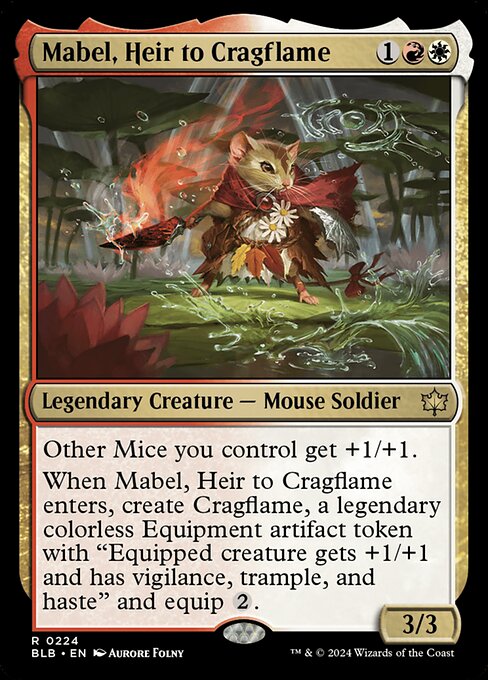 Mabel, Heir to Cragflame (224) (Foil) - Bloomburrow - Game On
