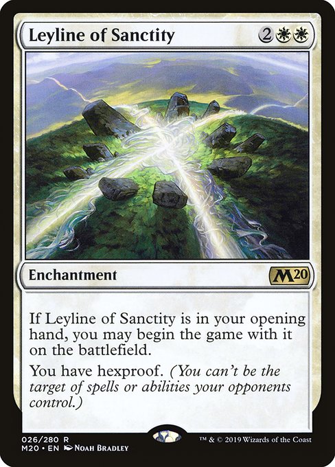 Leyline of Sanctity (26) (Foil) - Core Set 2020 - Game On
