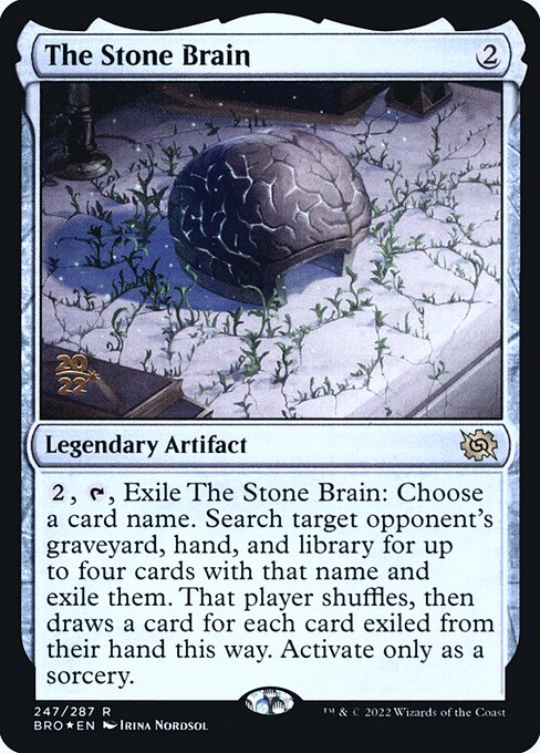 The Stone Brain (247s) (Foil) - The Brothers' War Promos - Game On